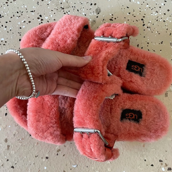 Ugg Flamingo Platform Slides - Picture 1 of 4